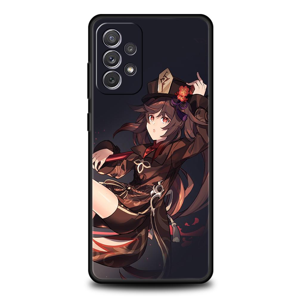 Genshin Impact Baizhu Hülle für Samsung A24 A12 A14 A32 A50 A70 A20E A20S A10 A10S A22 A30 A40 A34 A54 A42 A52 5G A02S A04s Hülle