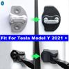 Car Door Lock Protective Cover Trim For Tesla Model Y  - 2024 Protect Door Lock Stopper Limiting Black Plastic Accessories