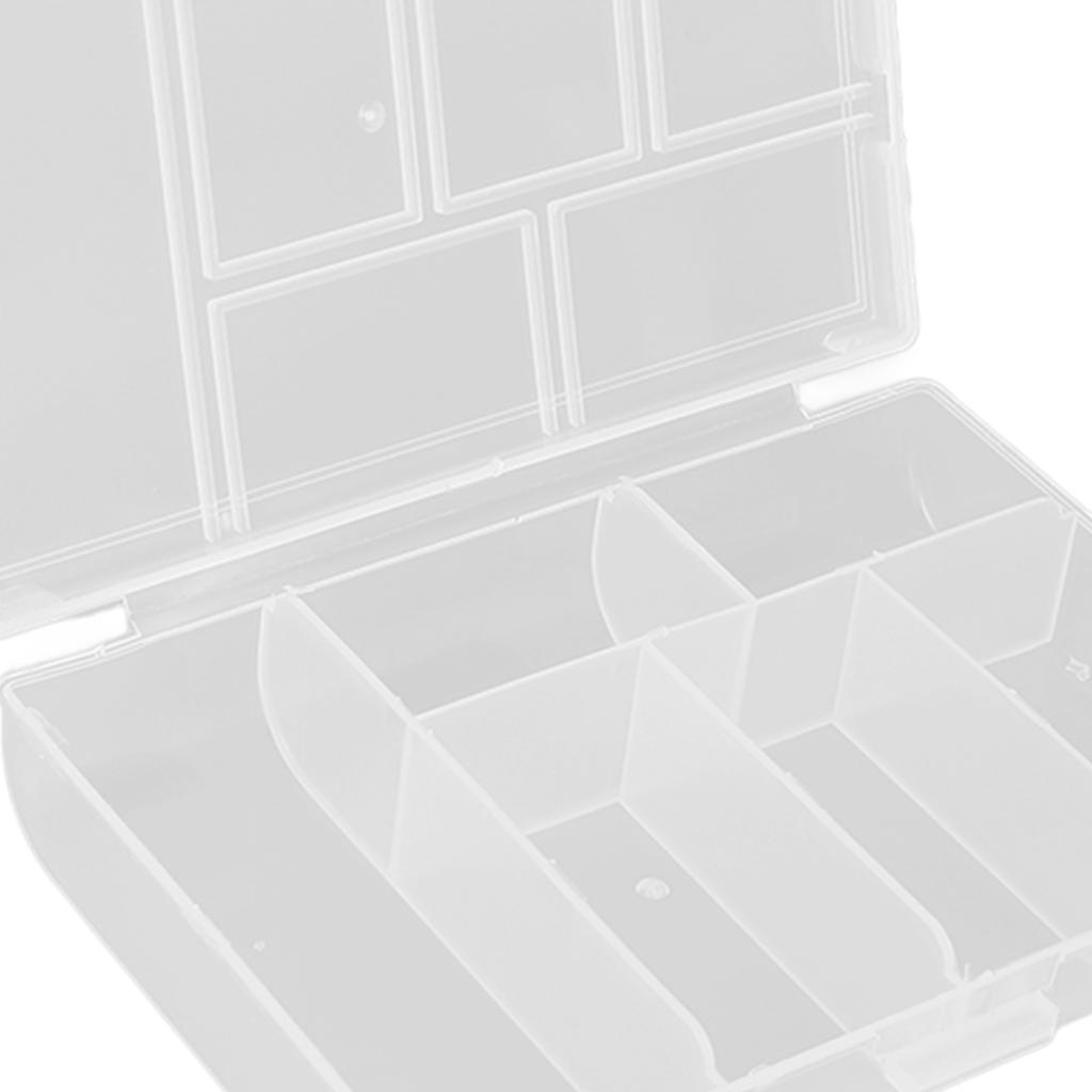 6 Grids Clear Organizer Box Sealing Cover Jewelry Storage Container Box for DIY Crafts Beads