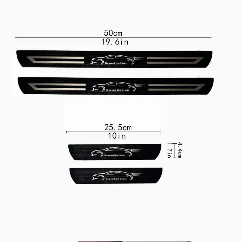 

Mitsubishi ASX, Outlander, Eclipse Cross, Pajero & Attrage Door Sill Scuff Plates & Pedals Ultra-thin Black Brushed Car