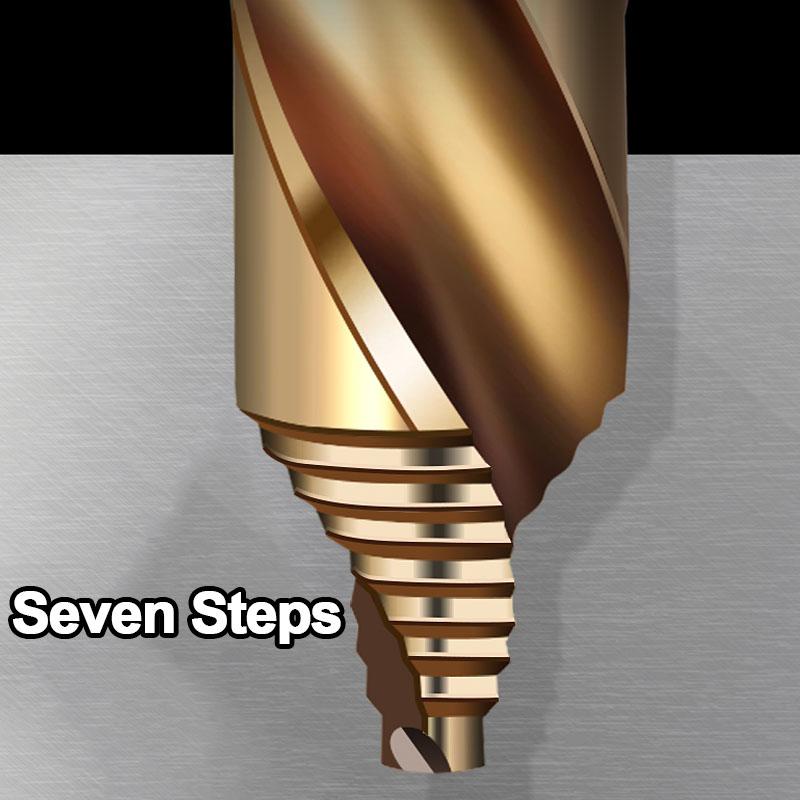 Cobalt Step Drill Bit M35 High Speed Steel Straight Shank 3-13mm HSS Twist Bit for Metal Stainless Steel Iron Drilling