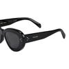 Celine Logo Design Cat Eye Sunglasses Unisex Sunglasses Black CL40320U01A