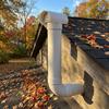 Schedule 40 PVC Vent Cap Weather Resistant Shell Weatherproof Vent Hood  Outdoor Roof Installation