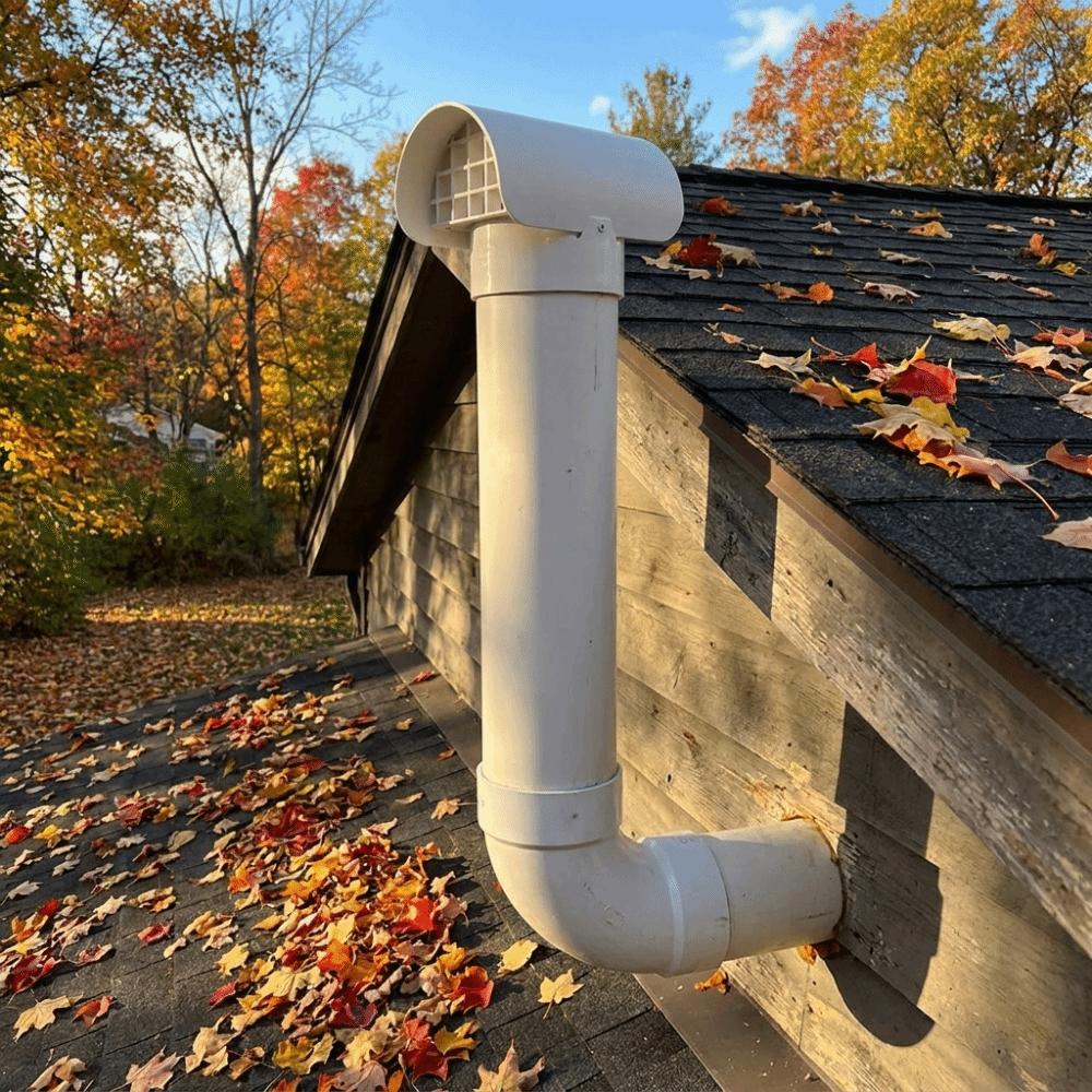 Schedule 40 PVC Vent Cap Weather Resistant Shell Weatherproof Vent Hood Outdoor Roof Installation
