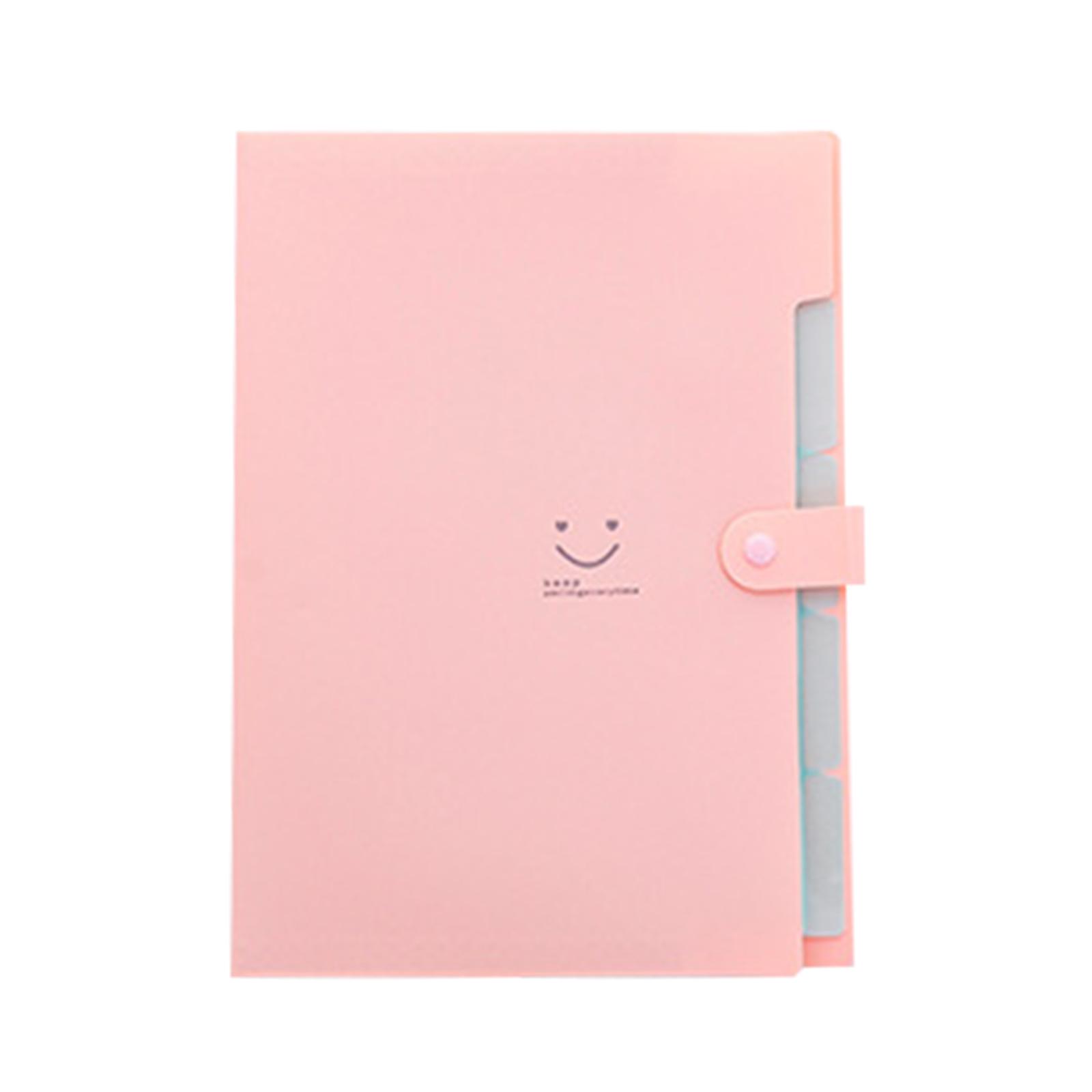 Expanding File Folder Letter Size Accordion Folder used for School & Office 1 розовый