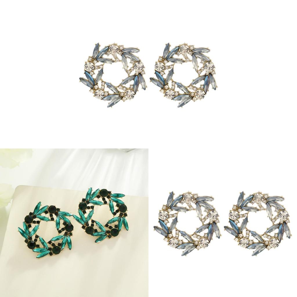 Modern Alloy Geometric Stud Earrings With Gold Pins For Women