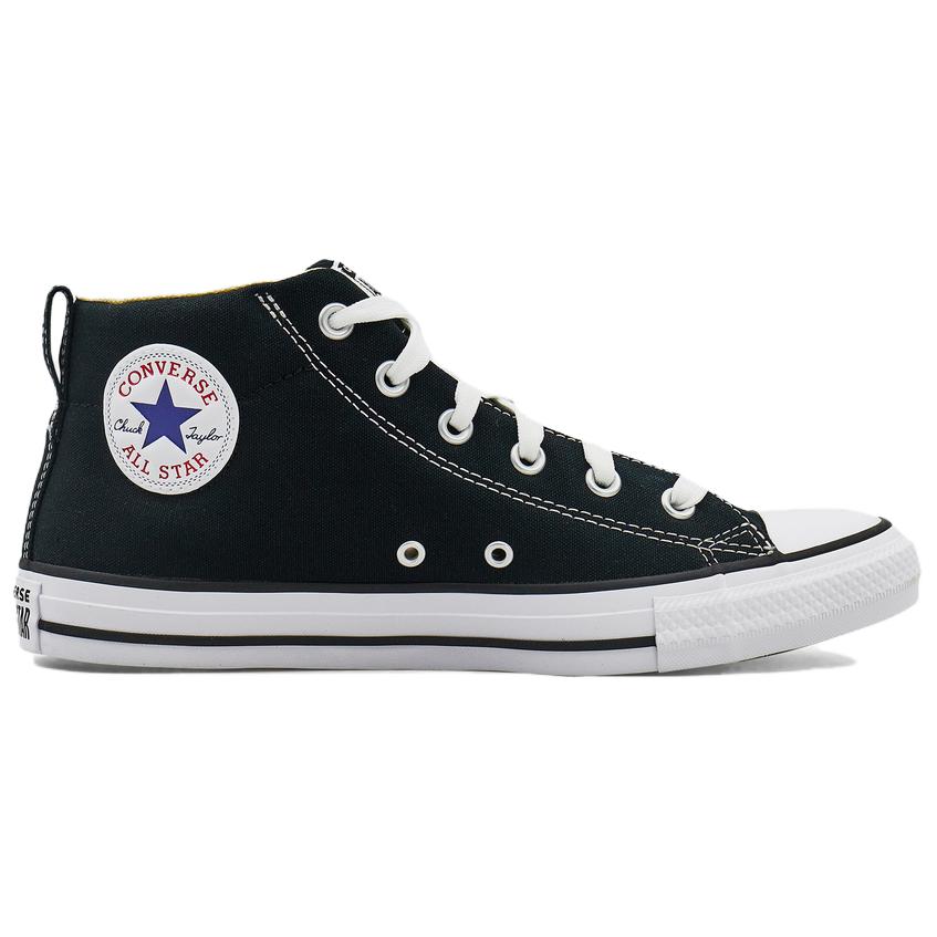 Converse Ct Street Comfortable Versatile Mid-Top Canvas Shoes Unisex Sneaker Black 149545C