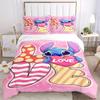 3pcs Stitch Printed Bedding Set,(Includes 1 Duvet Cover And 2 Pillowcases, Quilt Not Included) yy250814109