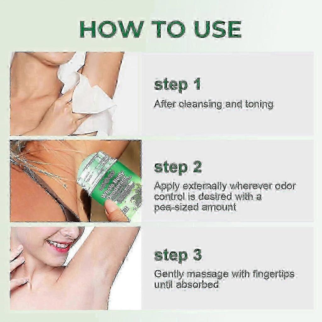 2025 Refreshing Mint Deodorant Stick for Women and Men, Full-Body Moisturizing