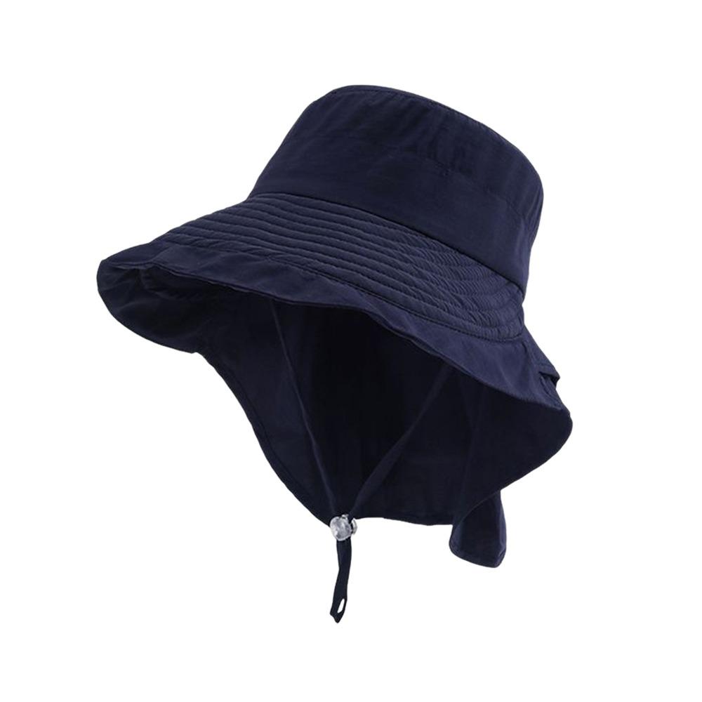Gifts Adjustable Women s Sun Hat Neck Protection UV Protection Summer Sun Cap Wide-brimmed Outdoor Travel Hiking Hat темно-синий
