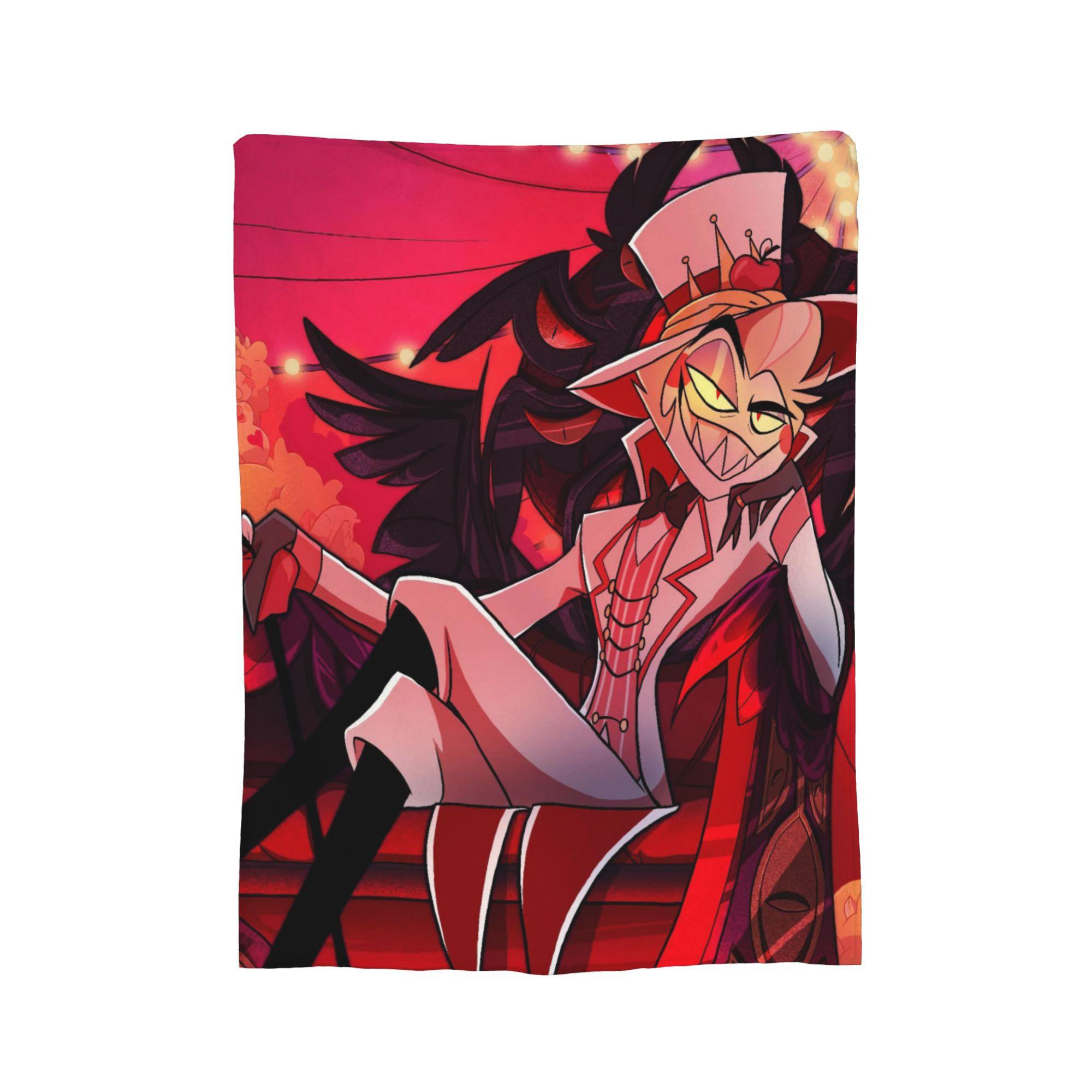 

Hazbins Hotels Angel Dusts Blanket Flannel Textile Decor Multi-function Ultra-Soft Throw Blanket for Home Outdoor Quilt 130x150cm