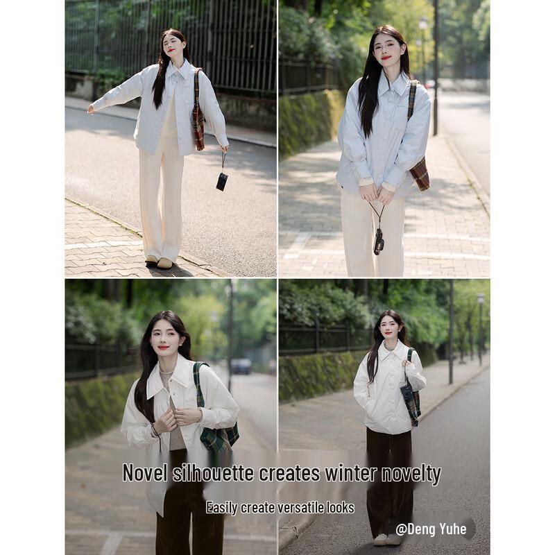 Inman Women's Shirt-Style Light Down Jacket