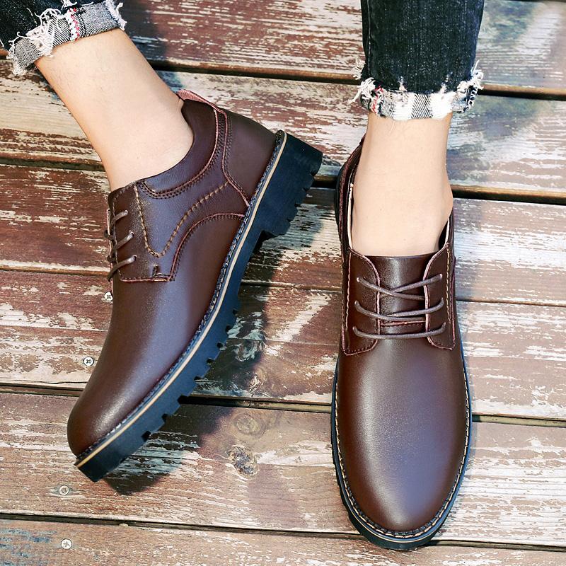 Мужские черные туфли из натуральной кожи — фото 4