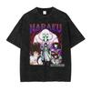 Anime T-shirts Sesshoumaru Graphic T Shirt Vintage Washed Oversized T-shirt Short Sleeve Tees Man Women Clothing