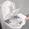 1pc Waterproof Toilet Seat Cover for All Seasons, Soft Cushion, Universal Fit, Washable, Non-Slip Bathroom Upgrade