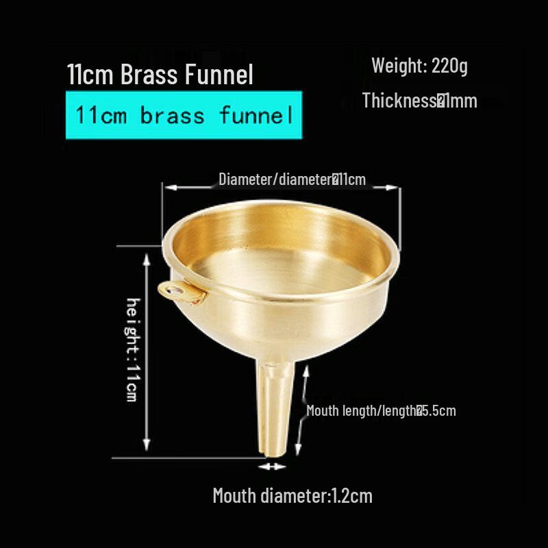 Brass Metal Funnel with Hook