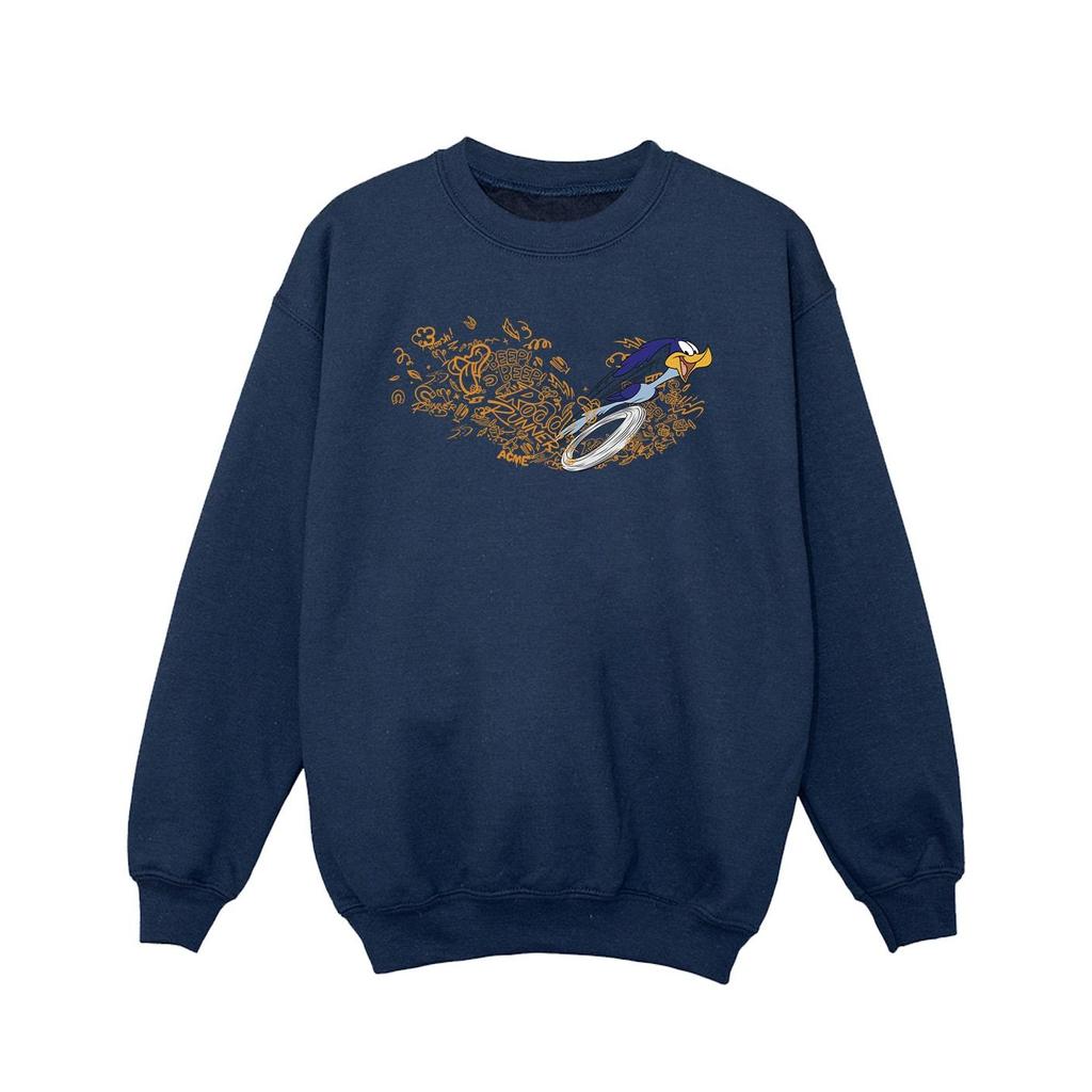 Looney Tunes Girls ACME Doodles Road Runner Sweatshirt