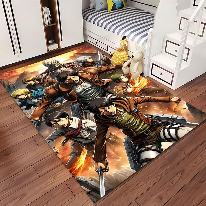 Anime Fighter Heroes Battle suitable as a non-slip mat for the living room or bedroom sofa
