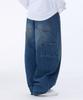Yosemiti Curved Balloon Carpenter Denim Pants Dust Blue Ylp-603