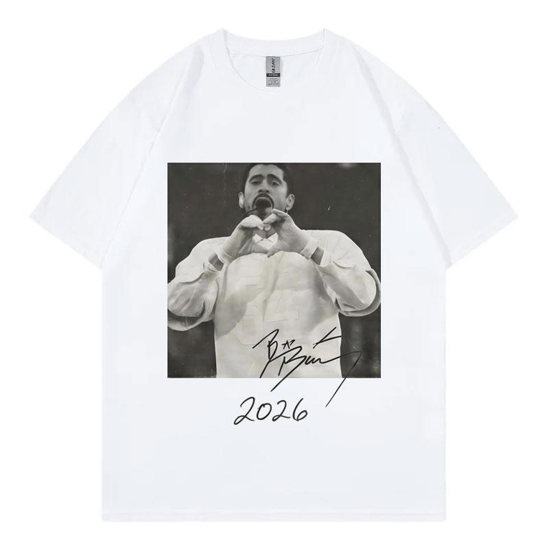 Hot Sale Bad Bunny Graphic T Shirts Fashion Hip Hop Vintage Short Sleeve Tshirt Unisexs Womens Casual Cotton Oversized Tshirts