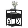 Nightstands 2 Pcs Black 40 X 42 X 55 Cm Particleboard