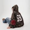 Unisex Retro Camouflage Hoodie Cardigan for Spring 2026 - Trendy Loose-Fit Couples' Jacket