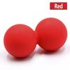 Double Lacrosse Ball Massage Set Solid Silica Gel for Trigger Point Therapy Myofascial Release Yoga Back Pain Relief