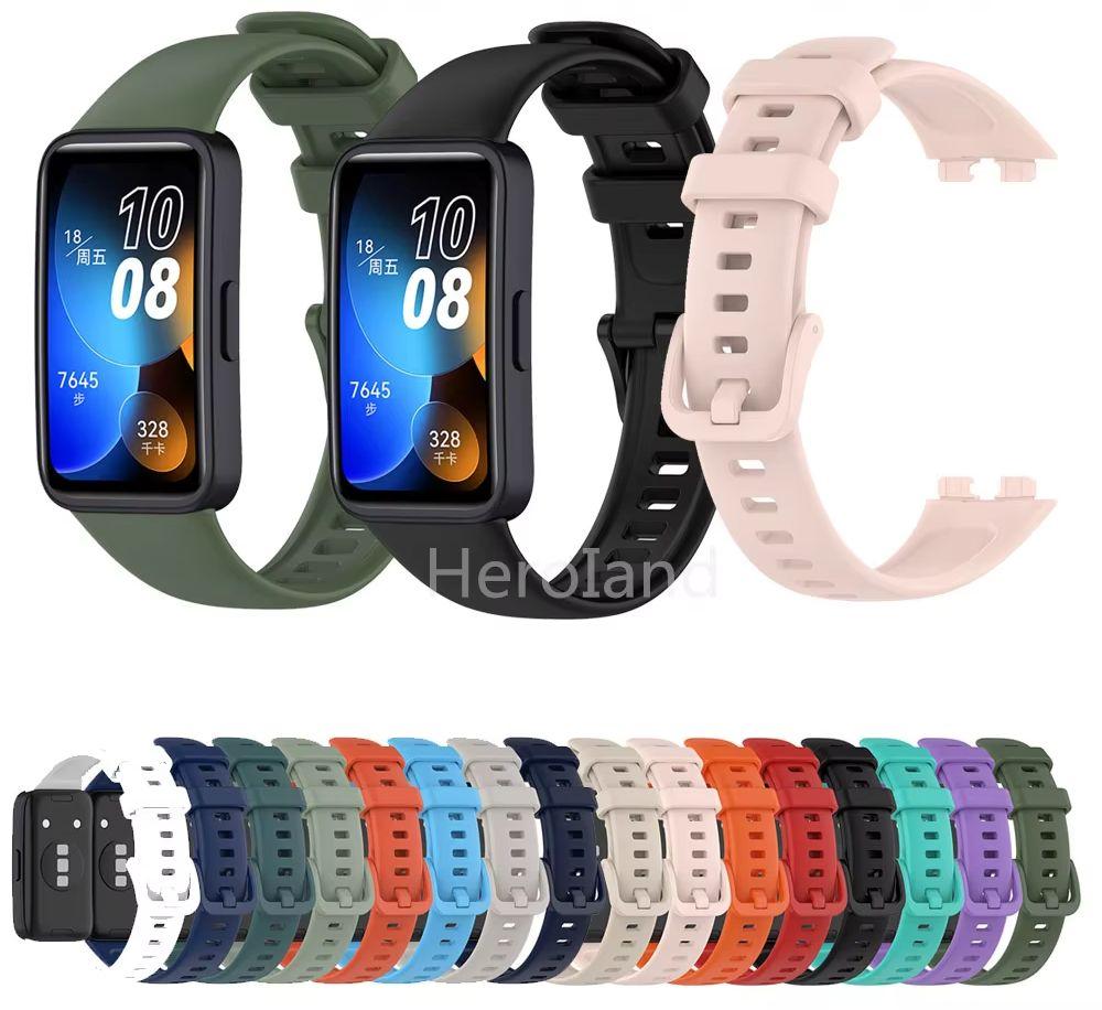 Módní měkký silikonový řemínek k hodinkám pro chytré hodinky Huawei Band 8 Náramek pro Huawei Band 9 10 Pásek Náramek Sportovní pásek a TPU pouzdro