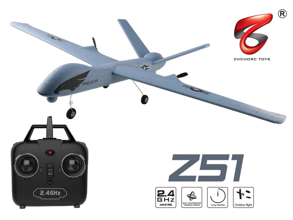 Cross Z50/51/53 Medium Fixed-Wing Foam Drone Glider: Long-Endurance RC Airplane Model.