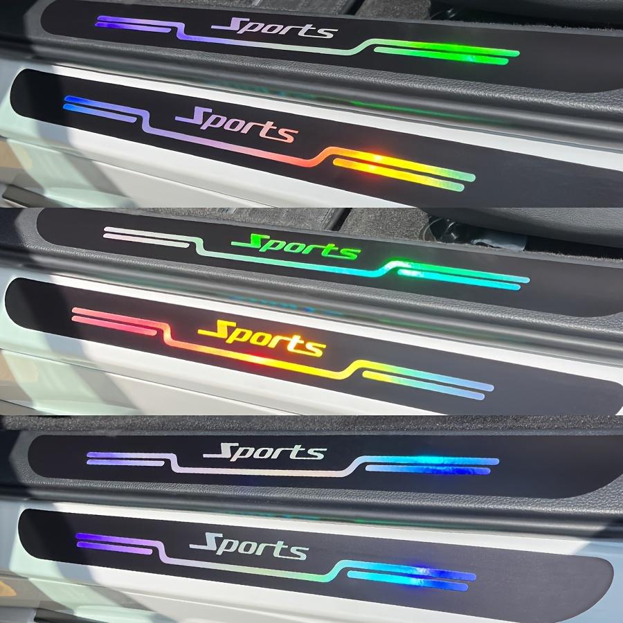 4pcs/Set Laser Cut Car Threshold Protection Bar-Scratch Resistant with Collision Enhance the Beauty of Vehicle Appearance