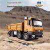 Huina 1/14 12Ch Rc Heavy Duty Dump Truck 8 Wheel Alloy Remote Control Engineering Cargo Vehicle Lights Sound Kids Toys Boy Gifts