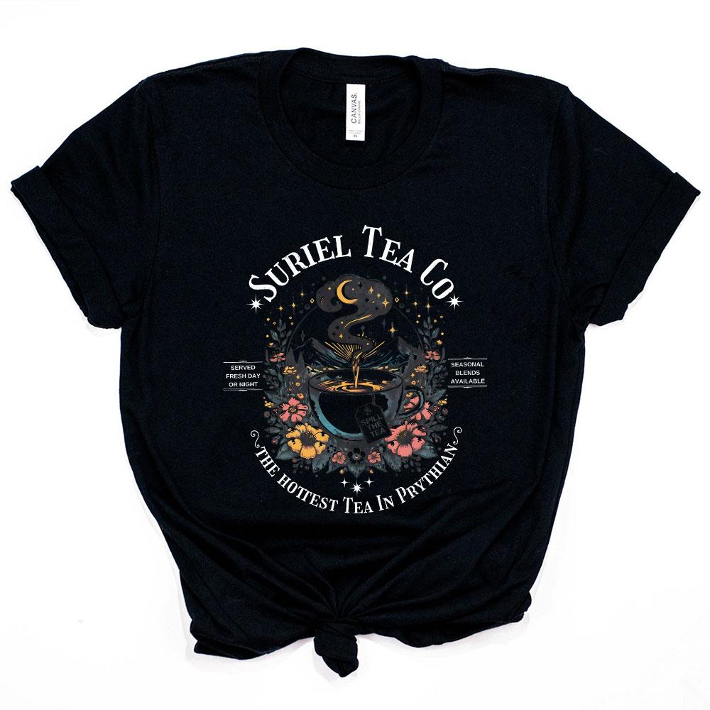 Suriel Tea Co Shirt ACOTAR Suriel Tea TShirt Velaris Sarah J Maas Tees A Court of Thorns and Roses SJM Merch Book Lover Gift