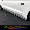 Compatible Ford Mustang 2015-2023 RTR Side Skirt Decorative Strips, Injection Molded PP