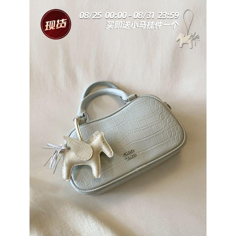 

South Style Chio2nd Mist Garden Pillow Bag Female 2025 New Arrival Stone Pattern Satchel Shoulder Messenger Bag Image color