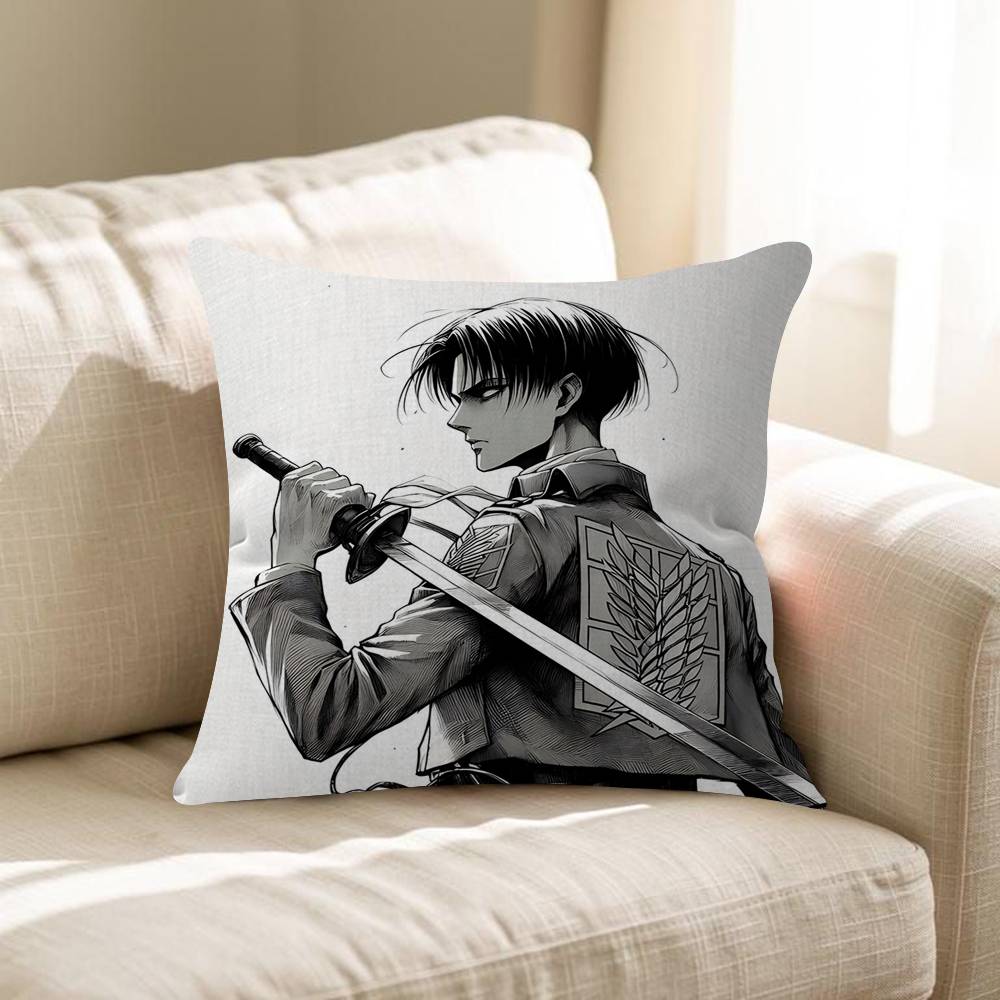 Anime Comics Attack On The Giant Cushion Cover Inches Farmhouse Decor Home Throw Pillow Covers For Couch Decorations