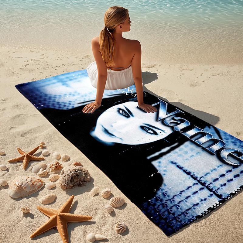 Custom Name Evanescence Fallen Stylish printed beach towel,a quick-drying, absorbent mat suitable for the beach, pool, gym, and travel fans gift