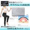 FiCOLY Cropped Sauna Yoga Sauna Plus Women's Pants, Sweat-Reducing Leggings, High-Waisted, Sports, Suit, Washable, Sizes, FSPW-3 (Silver, 2XL)
