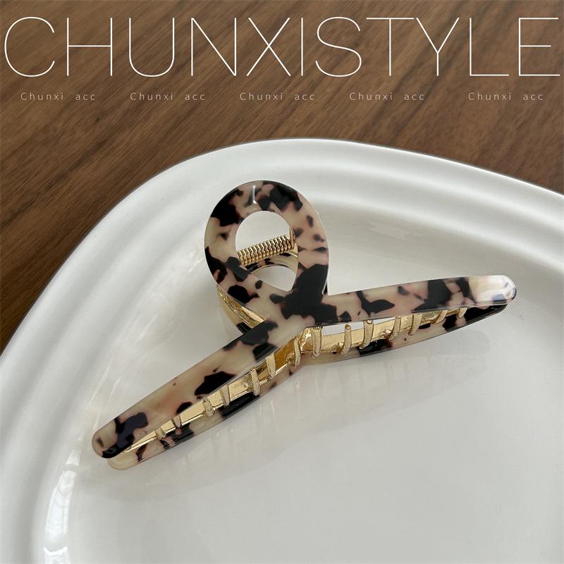 

Лето 2023 Женский зажим-акула: Высококачественная ацетатная заколка для элегантных причесок