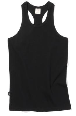 Avirex Daily Rib Tank Top Size 009 Black (Antibacterial, Anti-odor) 6143503, M,