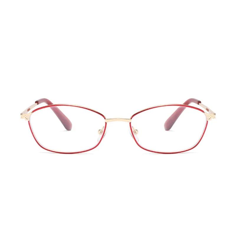 

Women Blue Light Proof Reading Glasses Prescription +100 To +400 Upscale Anti-Radiation Hyperopia Presbyopic Spectacles R510 +4.0