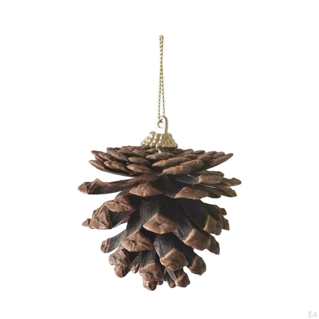 10pcs Christmas Pine Cone Pendants Cones Decorating Tree for Gift Tags