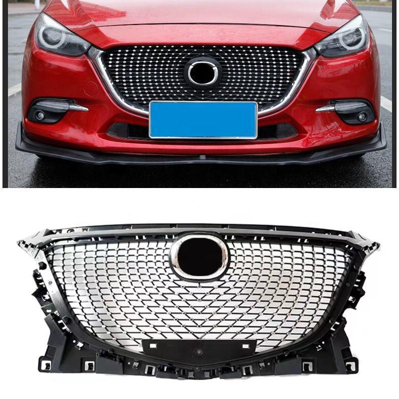 Customized Grille and Front Bumper for 2014-2016 Mazda 3