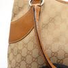 Used GUCCI GG Canvas Tote Bag 113015 Canvas Leather Beige Brown Used Women