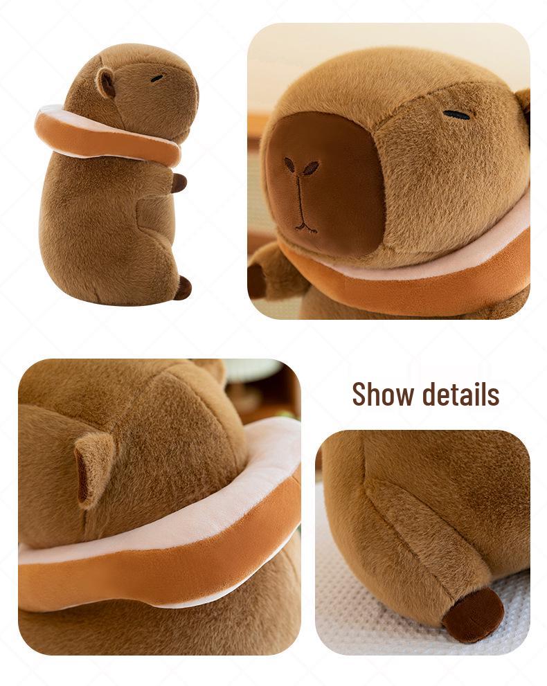 Capybara Plush Toy Doll - Cartoon Throw Pillow & Stuffed Animal Birthday Gift