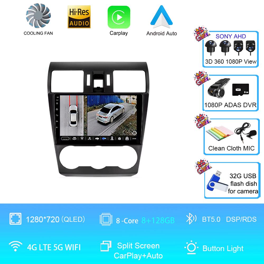 Car Radio Android 14 Stereo For Subaru Forester XV WRX 2012- 2015 For Impreza Multimedia Video Player Navigation GPS Head Unit