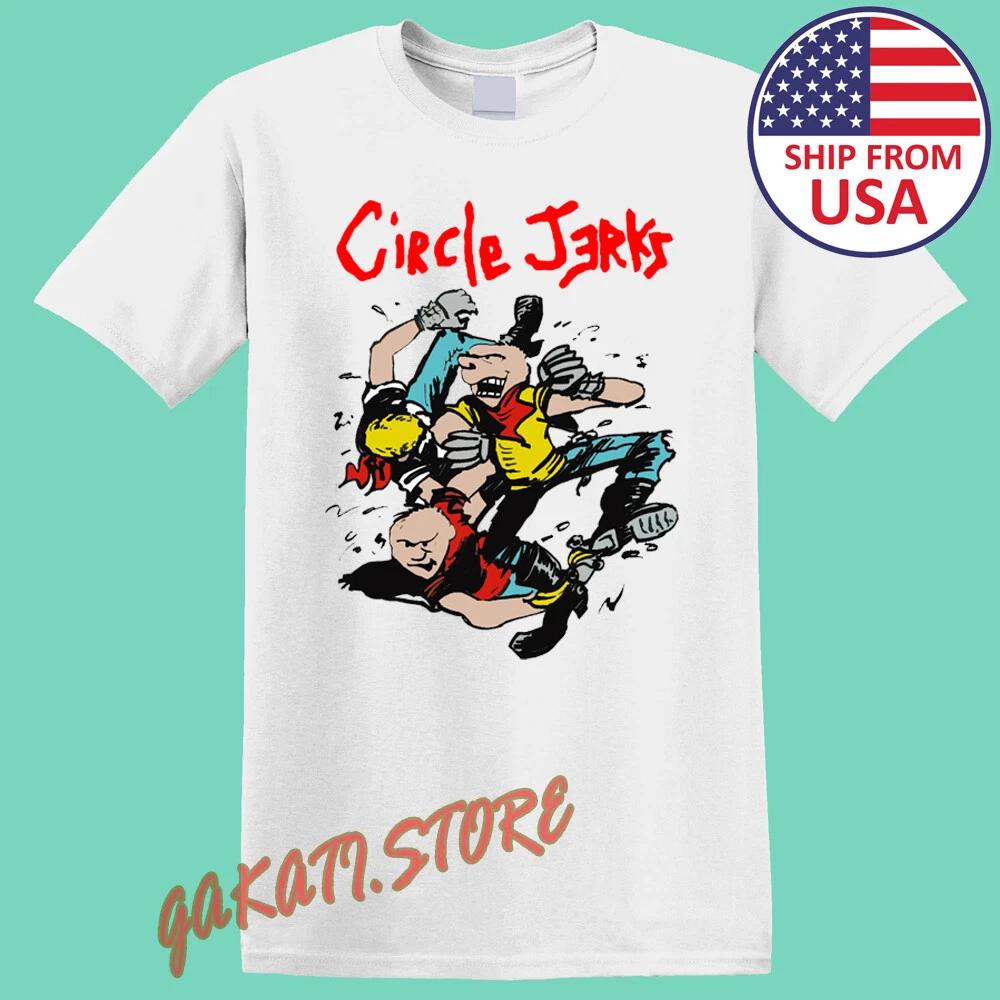 Circle Jerks Men s White Size S-5XL S