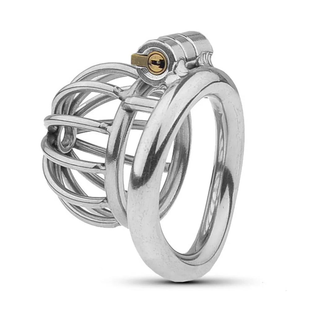 2024 New Metal Chastity Cage Male 2 Type Cock Cage Penis Ring Slave Bondage SM Sissy Gay Chastity Devices Adult Sex Toys For Men