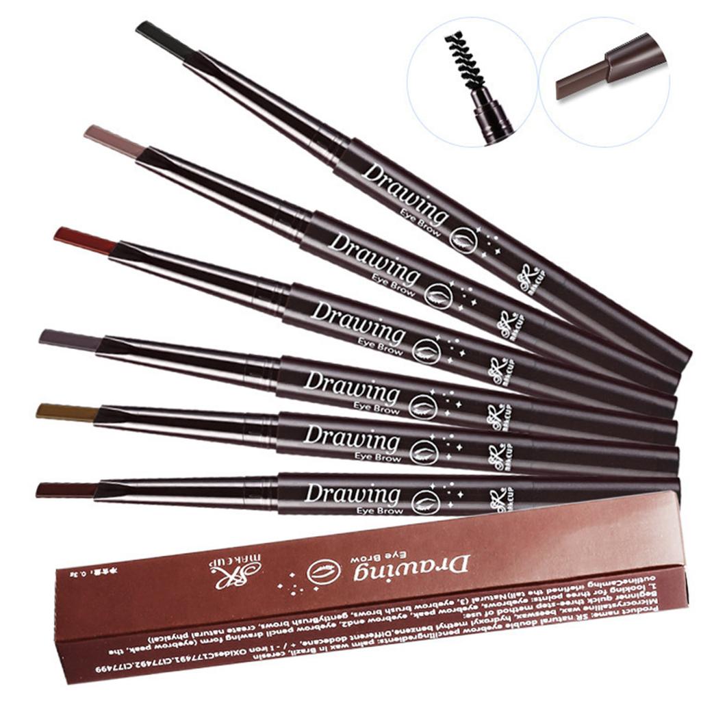 Double-headed Eyebrow Pencil -proof Long Lasting Coloration Eyebrow Pen