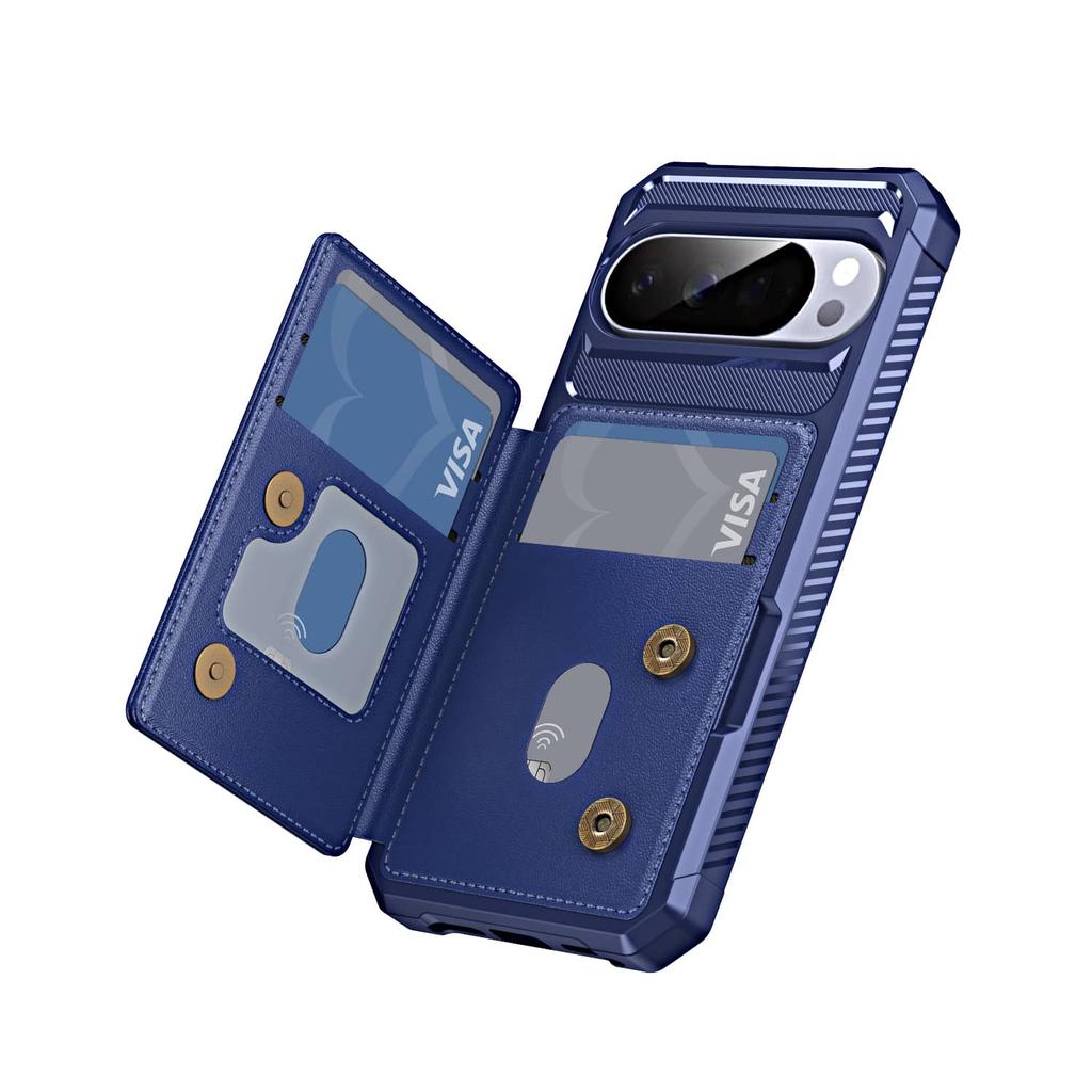For Google Pixel 10 9 Pro XL 8 7 Pro 9A 8A 7A Wallet Case with Card Slot, Folio Flip RFID Blocking Protective Cover with Stand