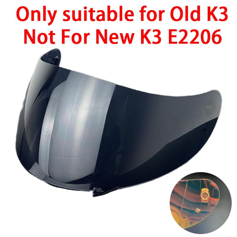 K3 Visor for AGV K3 Shield 2026 New Mold E2206 Photochromic Old K3 High Strength Sunscreen Capacete WindshielHelmet Visor Shield